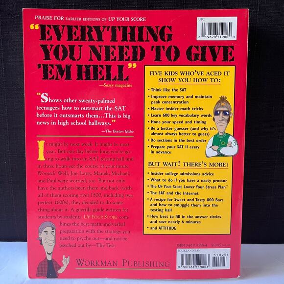 Up Your Score 2001-2002: The Underground Guide to the SAT - Picture 2 of 7